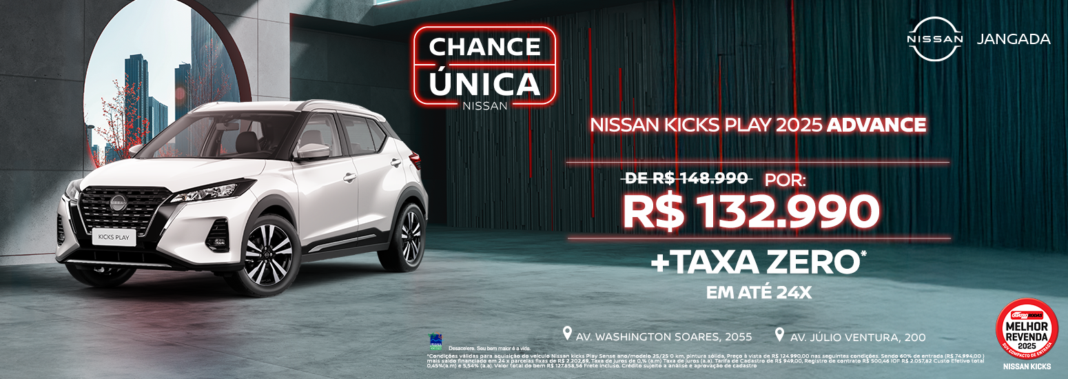 Kicks ADVANCE JULHO/25